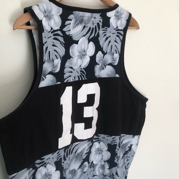 Asphalt Floral Number 13 Tank Top - Picture 10 of 14